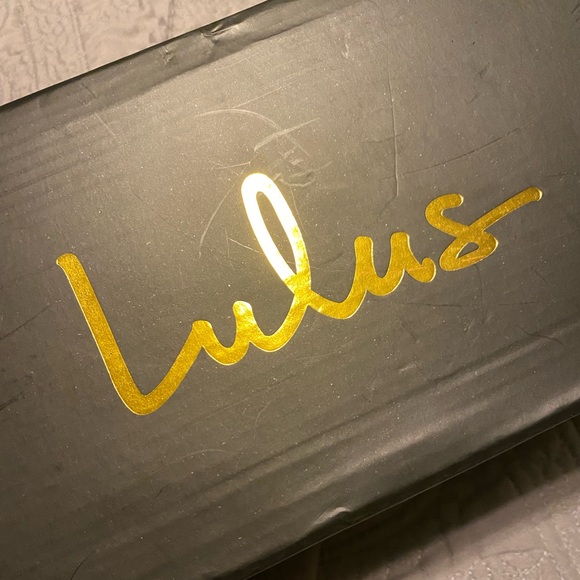 *NEW!* Lulus Juen Light Nude Satin Rhinestone High Heel Slide Sandals - Picture 5 of 6